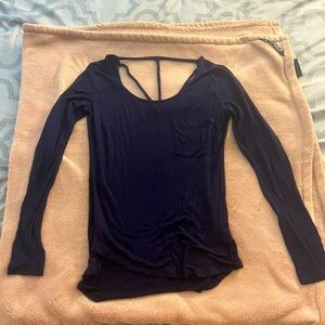 Glitz navy blue long sleeved shirt
